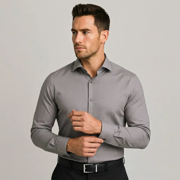 Chemise Infroissable à Coupe Ajustée