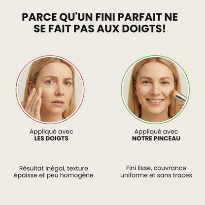 Fond de teint avec pinceau intégré