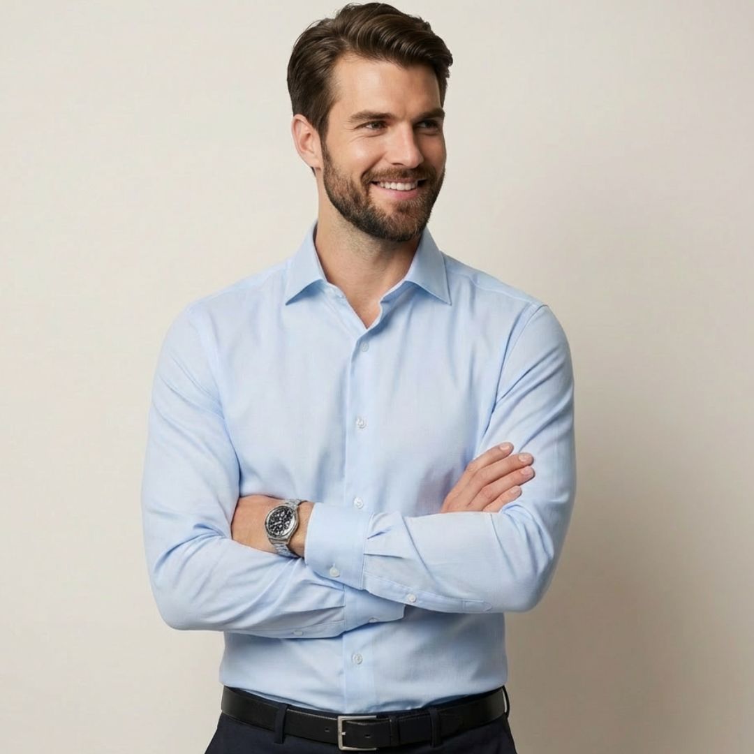 Chemise Infroissable à Coupe Ajustée