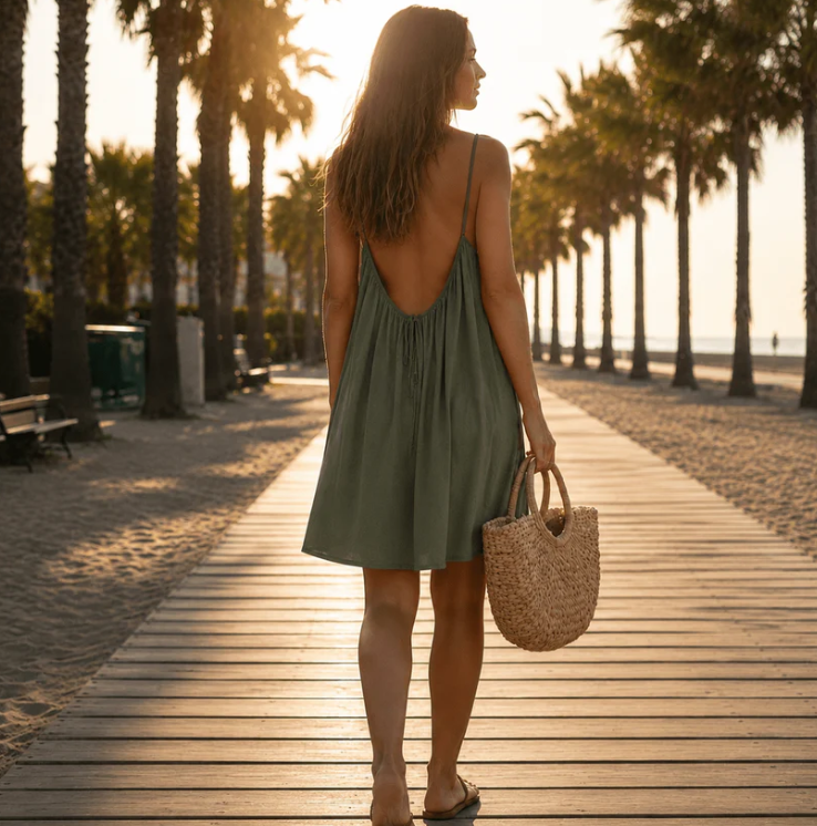 Robe Dos Nu Légère et Ajustable
