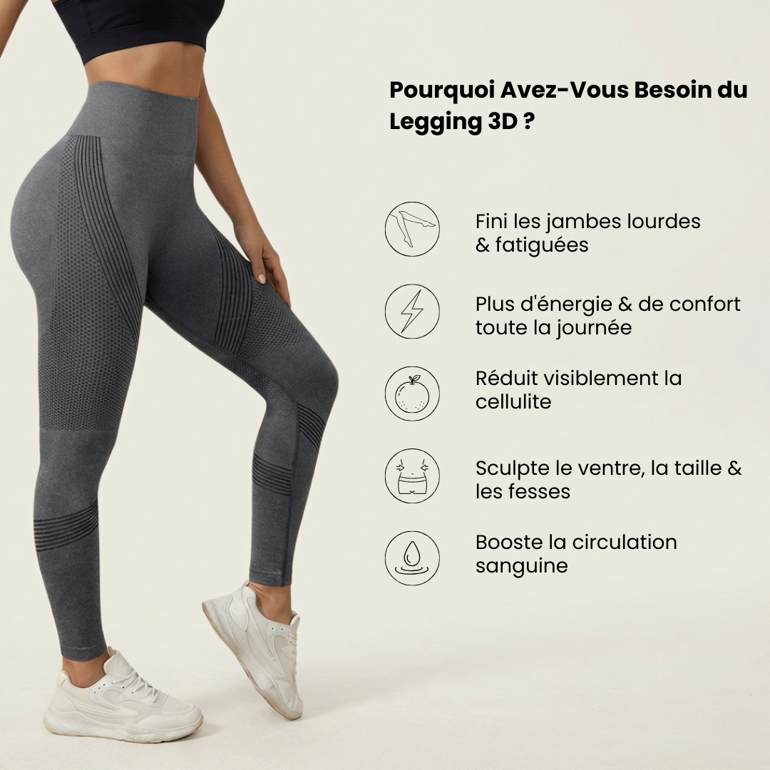Legging Sculptant Anti-Cellulite 3D